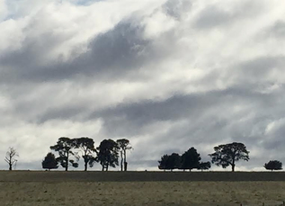horizon pic of clouds on the way to from Canberra to Goulburn